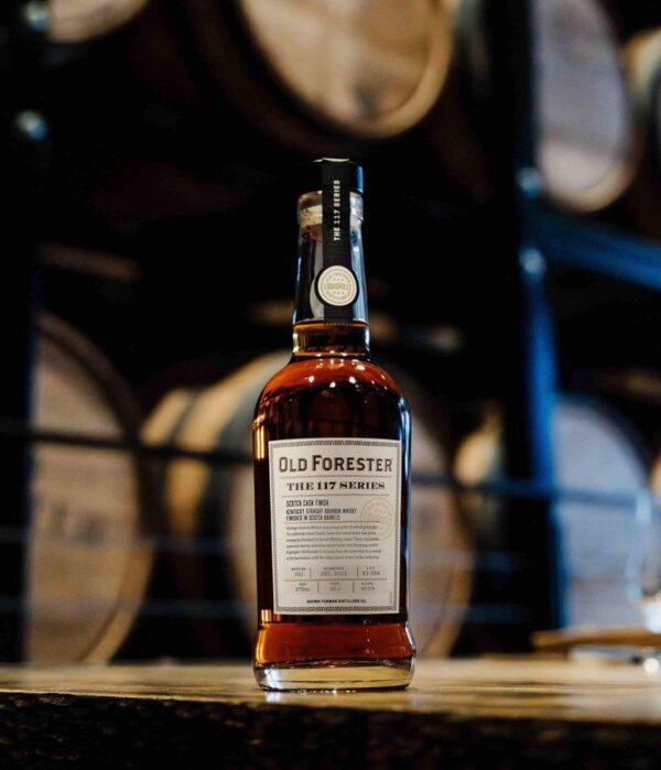 Discover the unique taste of Old Forester 117 Rum, a high-proof bourbon finished in Caribbean rum casks for an exceptional fusion of bourbon richness and rum sweetness. Aged with notes of dark fruit, vanilla, and molasses, this limited edition release offers a bold and complex drinking experience.