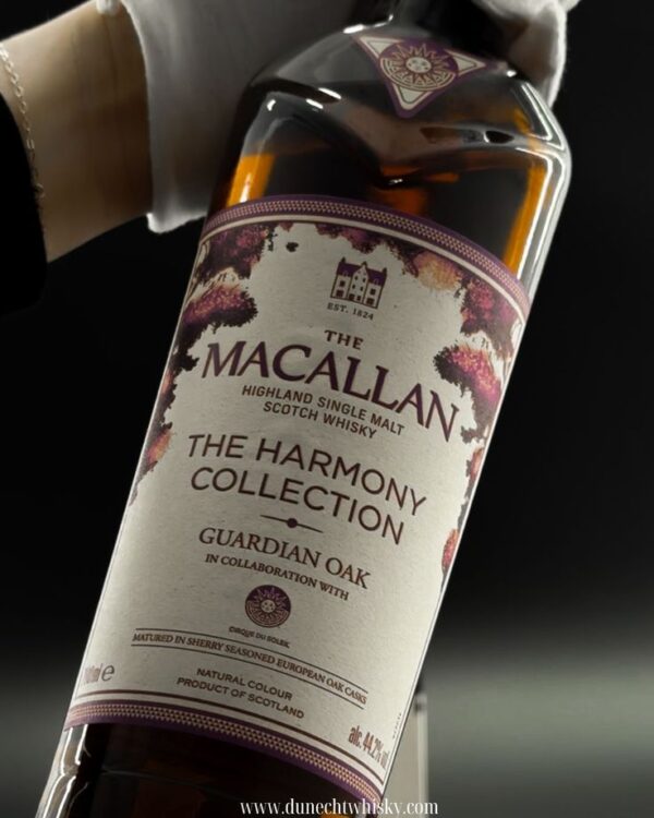 Macallan Whiskey Harmony Collection a single malt Scotch series known for rich cacao and coffee notes, eco-friendly packaging, and limited availability.
