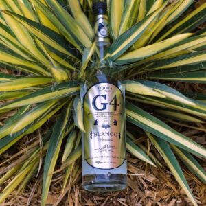 Discover the bold intensity of G4 Blanco Tequila 108 — a high-proof, additive-free tequila crafted from 100% blue Weber agave. Distilled by Felipe Camarena