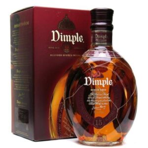 Discover the smooth taste of Dimple Pinch Scotch Whisky. Aged 15 years, this premium blend delivers rich flavor and refined quality in every sip