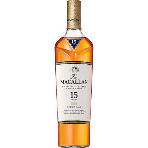 Macallan 15 Double Cask delivers rich, balanced Scotch matured in American and European oak. Shop 15-year-old single malt at WhiskeySafeShop.com