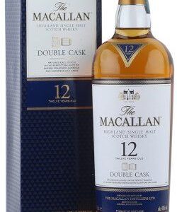 Macallan 12 Double Cask blends American and European oak for smooth, balanced Scotch with sweet vanilla and oak notes. Shop now at WhiskeySafeShop.com.