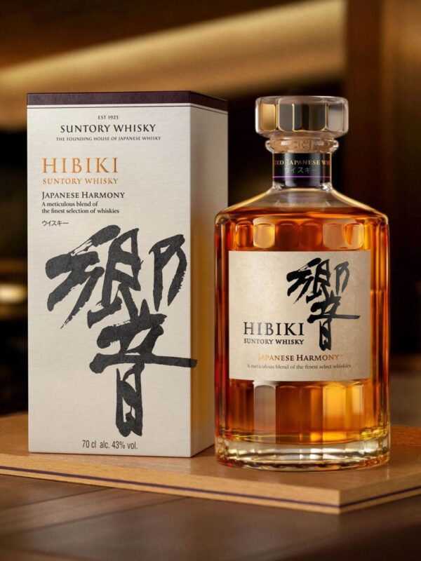 Experience the refined taste of Hibiki Suntory Japanese Harmony Whiskey. A premium blend known for smoothness, balance, and elegant flavor in every bottle