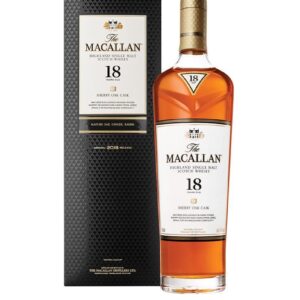 Macallan 18 Sherry Oak is a rich, mature single malt aged in Oloroso sherry casks. Discover deep flavor and elegance at WhiskeySafeShop.com.