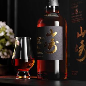 Discover the depth of Yamazaki 18-Year-Old Japanese Whiskey a rare, full-bodied single malt with rich sherry notes, aged in Mizunara oak.