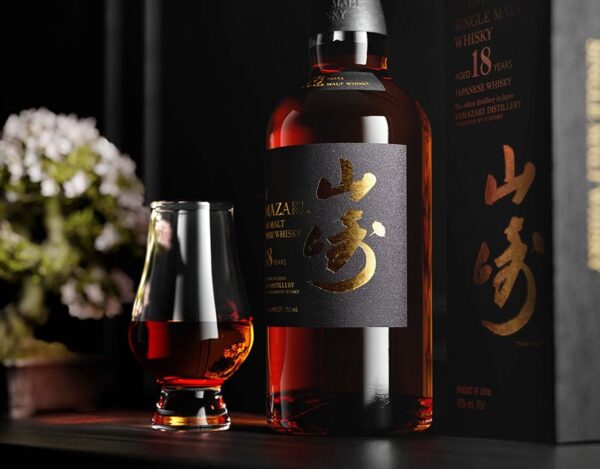 Discover the depth of Yamazaki 18-Year-Old Japanese Whiskey a rare, full-bodied single malt with rich sherry notes, aged in Mizunara oak.