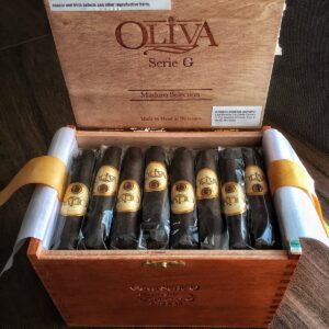 Oliva Serie G cigars offer a rich, medium-bodied smoking experience with notes of cedar, coffee, and spice—perfectly handcrafted for premium cigar lovers