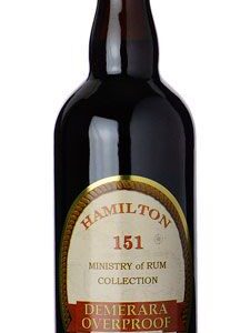Buy Hamilton 151 Demerara Rum – Overproof Guyanese rum at 151 proof. Rich molasses flavor, oak depth, and bold finish. 🍹🔥
