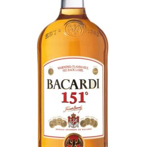 Buy Bacardi 151 Rum – Legendary overproof rum at 151 proof. Bold, discontinued. Ideal for collectors, cocktails, or those who crave fire. 🔥🍸