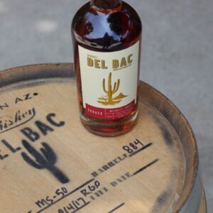 Buy Whiskey Del Bac Dorado, a bold mesquite-smoked American single malt whiskey. Explore rich notes of spice, oak, and caramel.